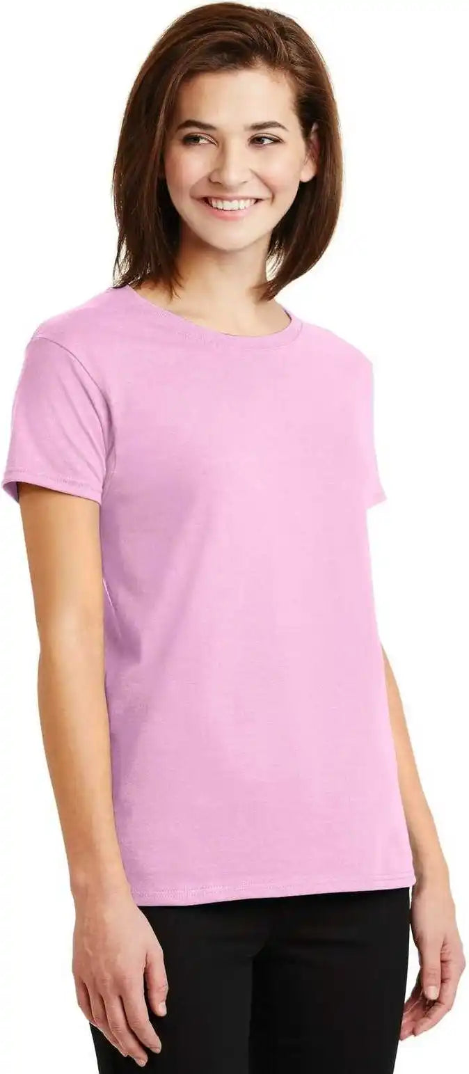 Gildan 2000l Ladies Ultra Cotton 100% t Shirt Light Pink