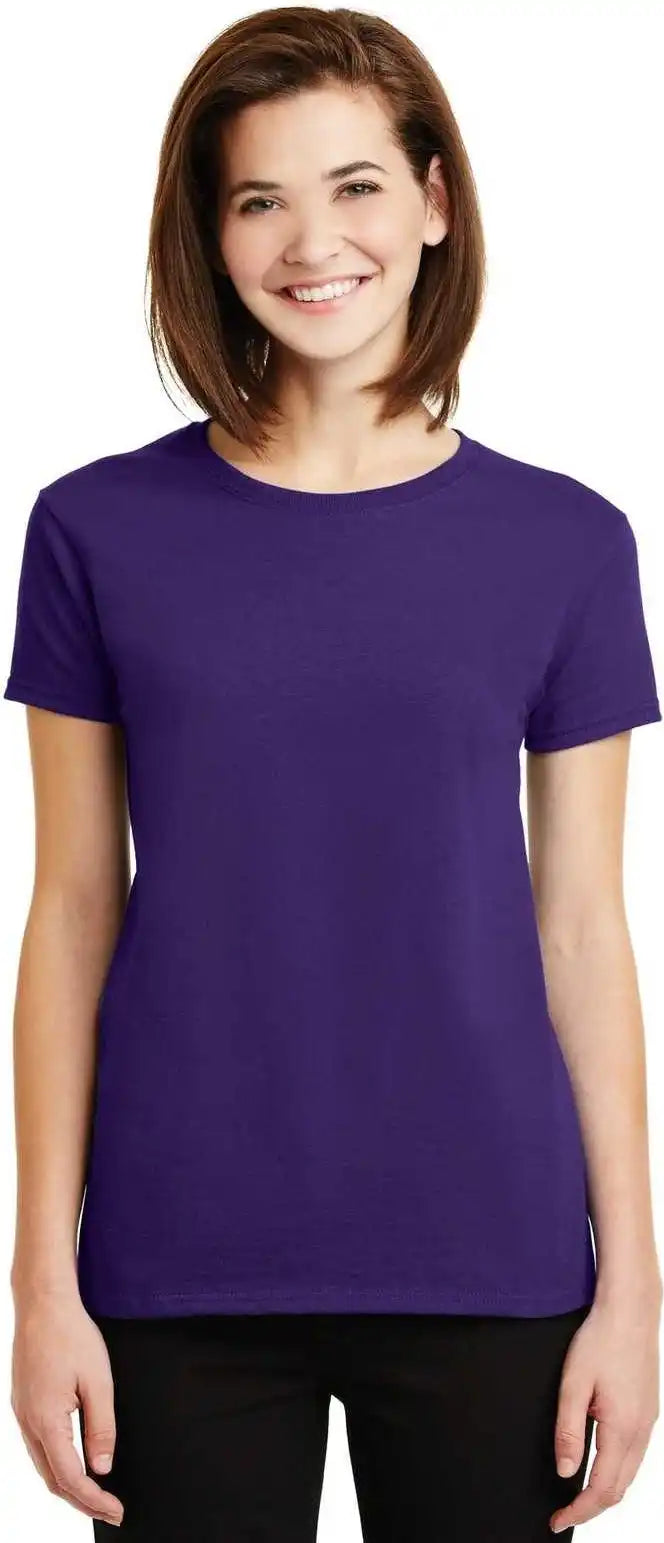 Gildan 2000l Ladies Ultra Cotton 100% t Shirt Purple