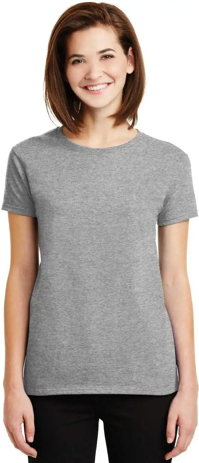 Gildan 2000l Ladies Ultra Cotton 100% t Shirt Sport Gray