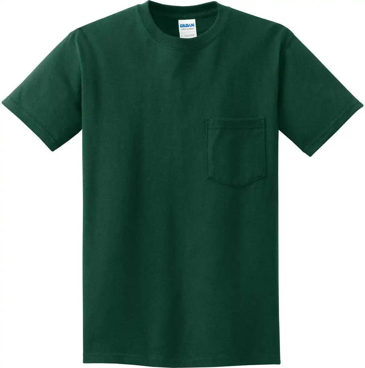 Gildan 2300 Ultra Cotton 100% t Shirt with Pocket Forest