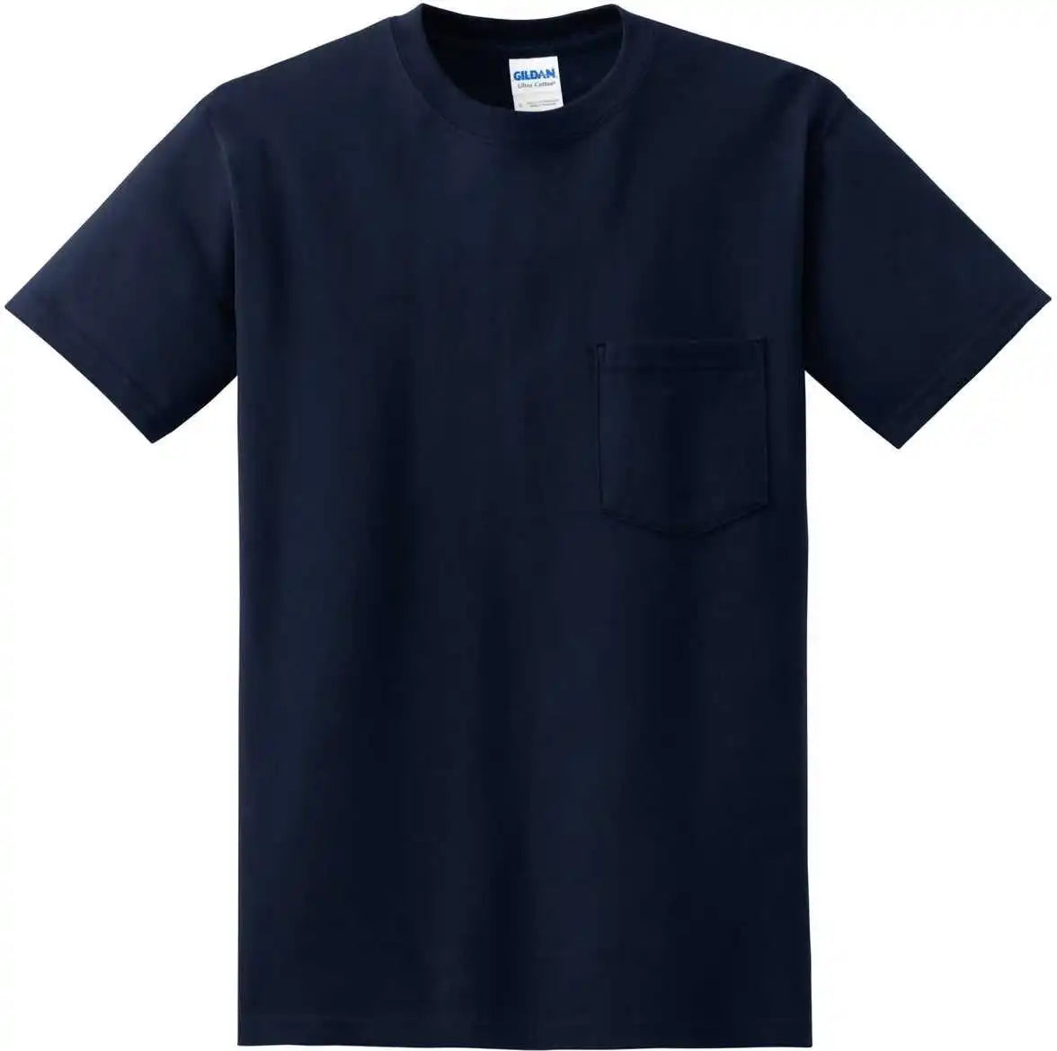 Gildan 2300 Ultra Cotton 100% t Shirt with Pocket Navy