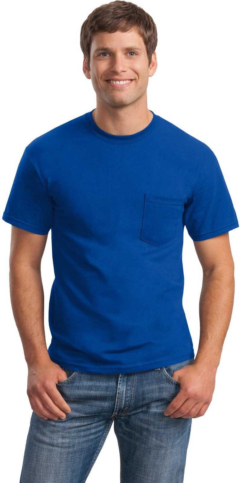 Gildan 2300 Ultra Cotton 100% T-shirt with Pocket - Royal