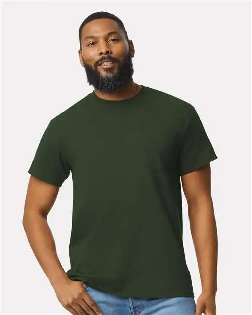 Gildan 2300 Ultra Cotton® Pocket T-shirt - Forest Green