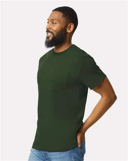 Gildan 2300 Ultra Cotton® Pocket T-shirt - Forest Green