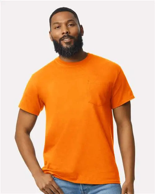 Gildan 2300 Ultra Cotton® Pocket T-shirt - Safety Orange
