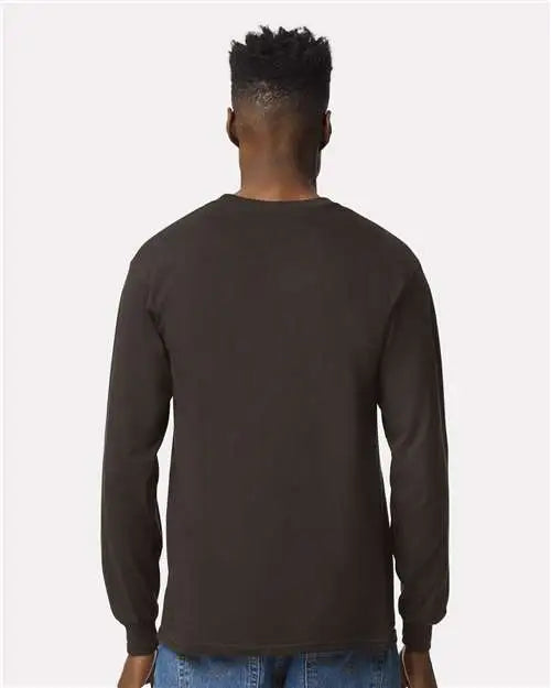 Gildan 2400 Ultra Cotton® Long Sleeve T-shirt - Dark Chocolate