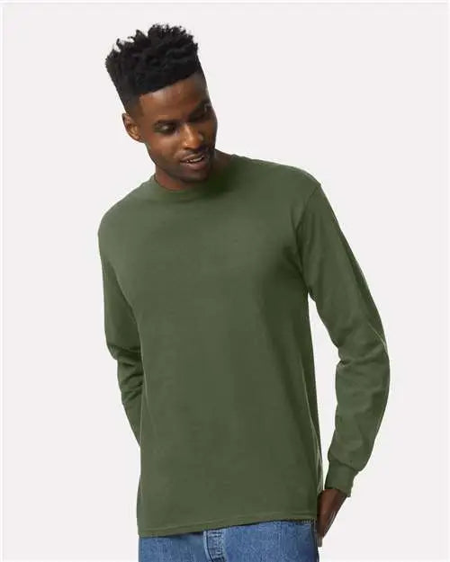 Gildan 2400 Ultra Cotton® Long Sleeve T-shirt - Military Green