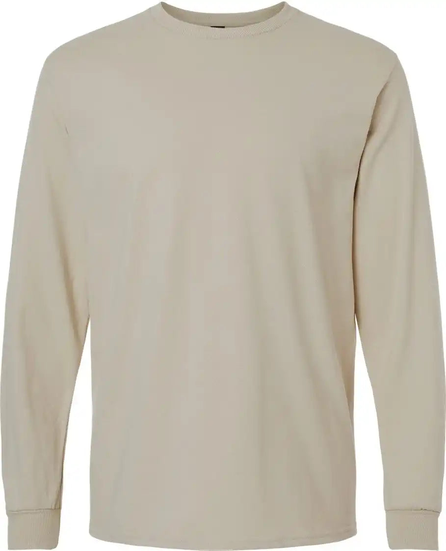 Gildan 2400 Ultra Cotton® Long Sleeve T-shirt - Sand - s