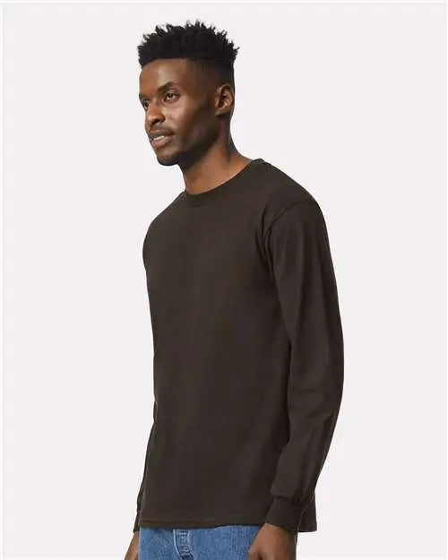Gildan 2400 Ultra Cottonâ Long Sleeve T-shirt - Dark Chocolate