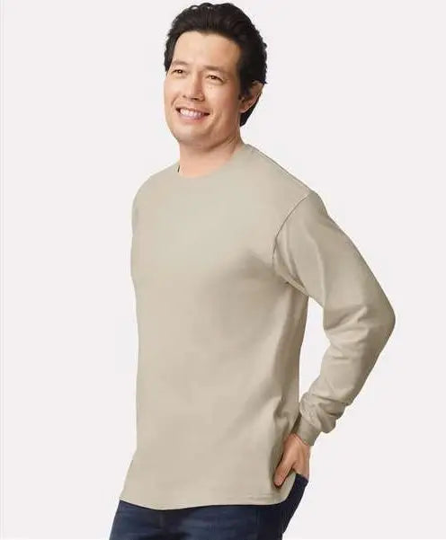 Gildan 2400 Ultra Cottonâ Long Sleeve T-shirt - Sand