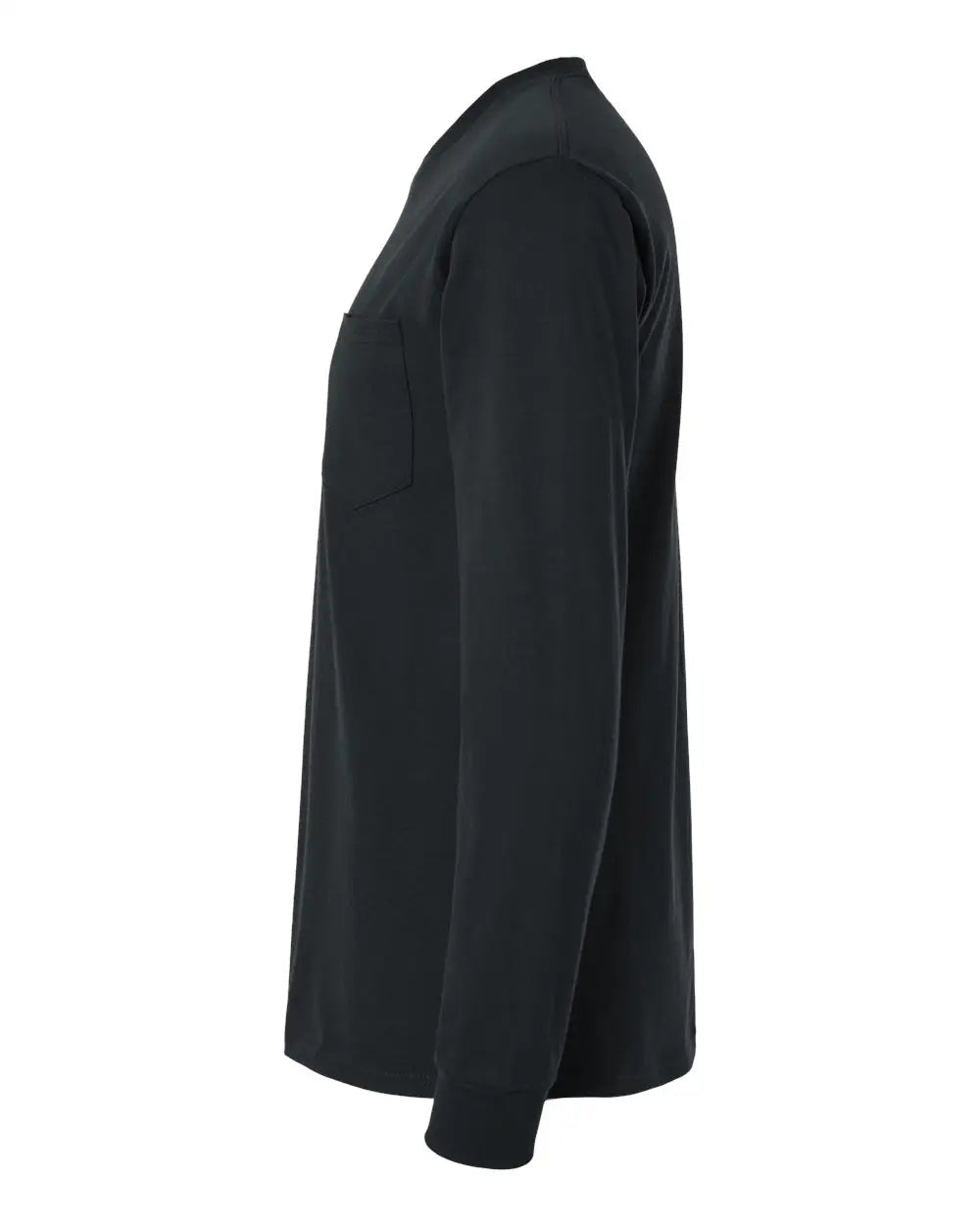 Gildan 2410 Ultra Cotton® Long Sleeve Pocket T-shirt - Black