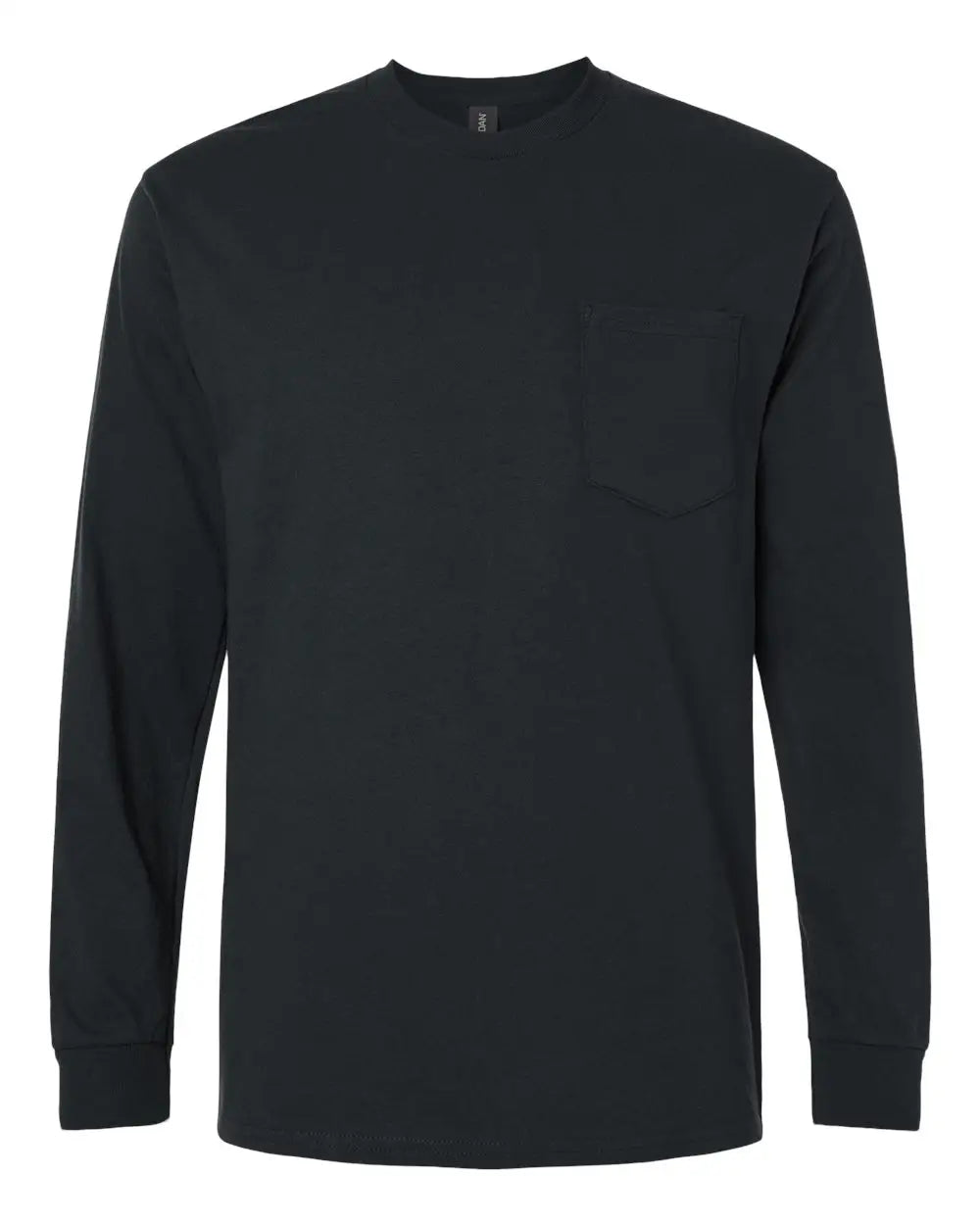 Gildan 2410 Ultra Cotton® Long Sleeve Pocket T-shirt - Black - s