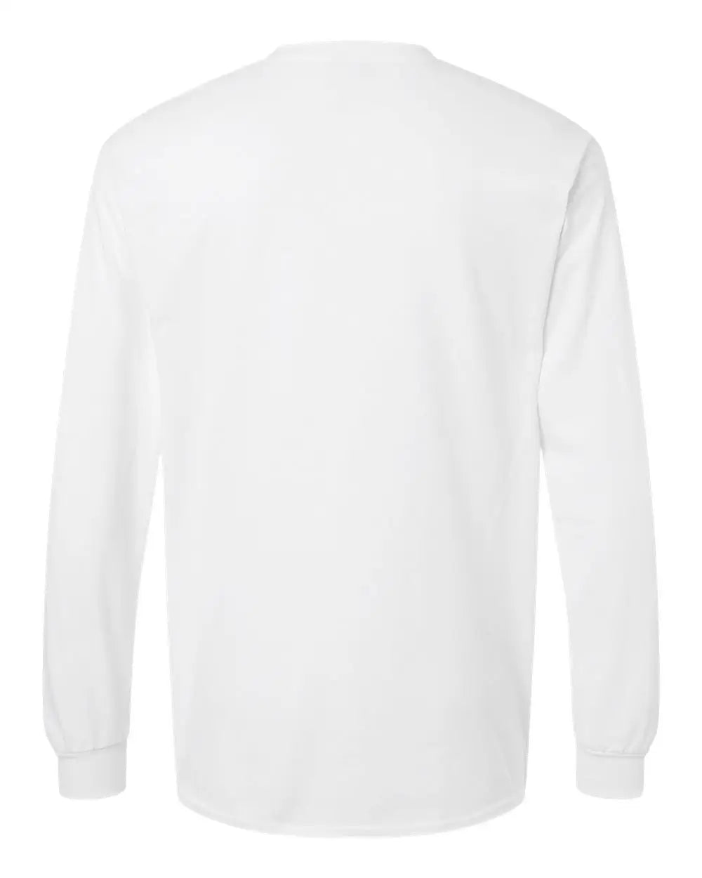 Gildan 2410 Ultra Cotton® Long Sleeve Pocket T-shirt - White