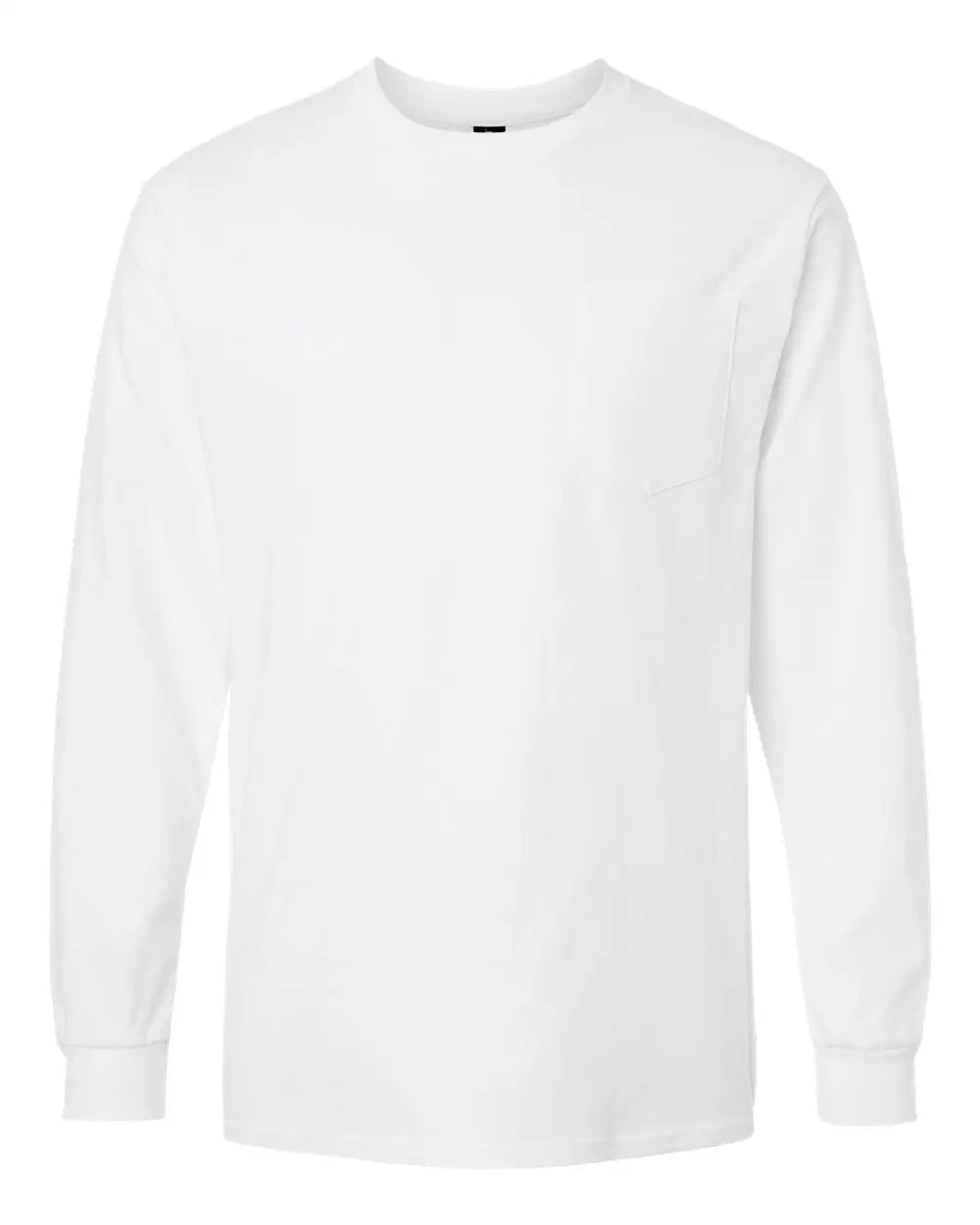 Gildan 2410 Ultra Cotton® Long Sleeve Pocket T-shirt - White - s