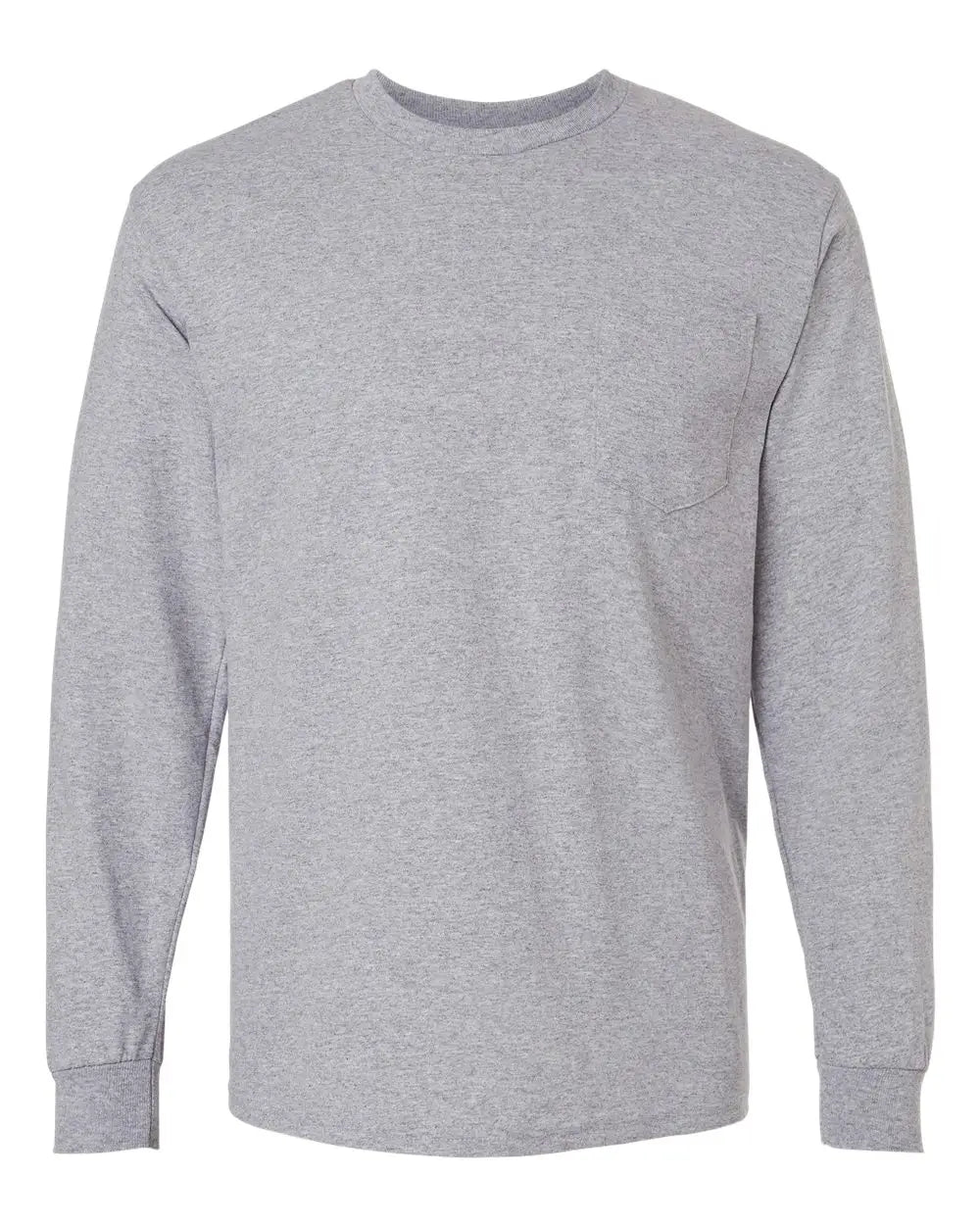 Gildan 2410 Ultra Cottonâ Long Sleeve Pocket T-shirt - Sport Grey