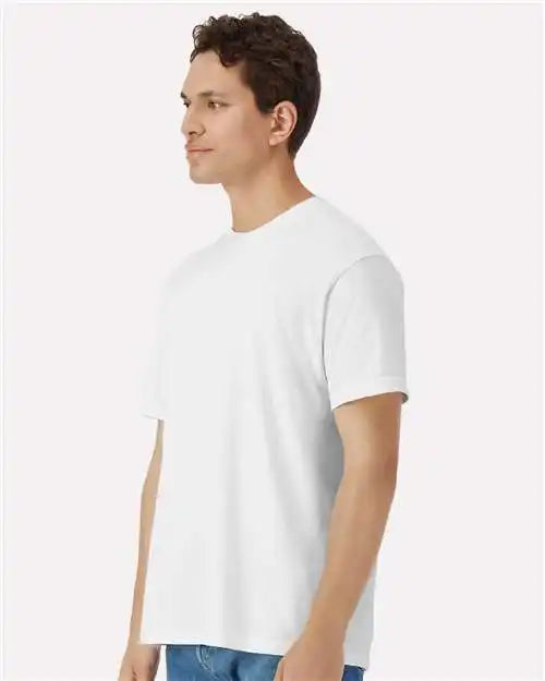 Gildan 3000 Light Cotton t Shirt White