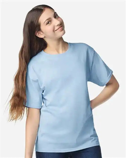 Gildan 3000b Light Cotton Youth T-shirt - Blue