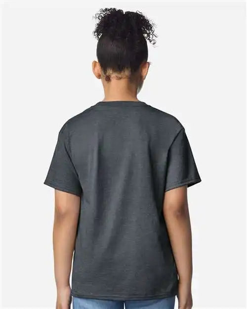 Gildan 3000b Light Cotton Youth T-shirt - Dark Heather