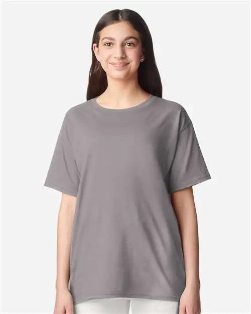 Gildan 3000b Light Cotton Youth T-shirt - Gravel