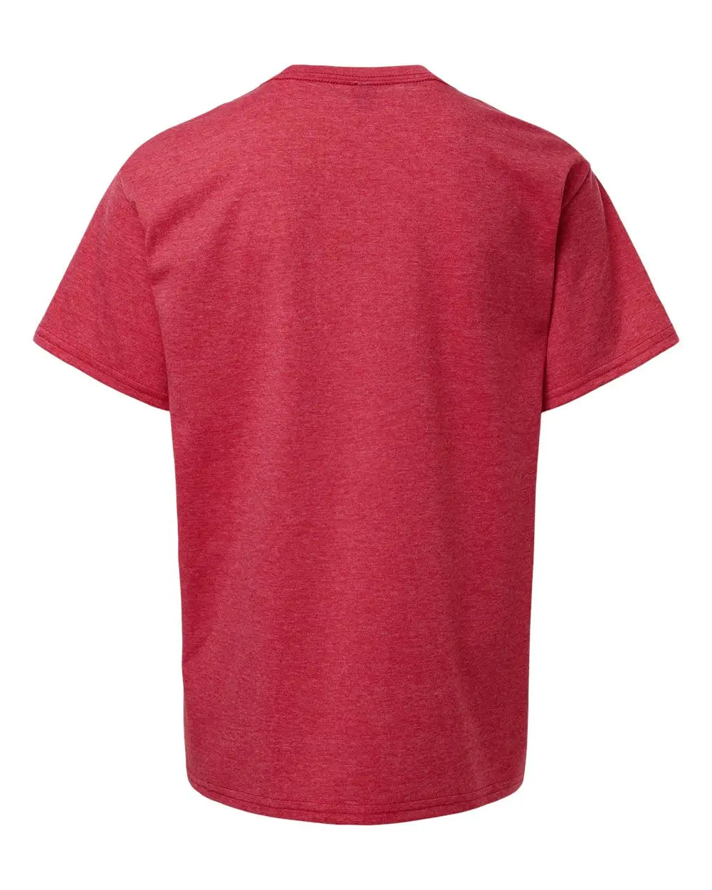 Gildan 3000b Light Cotton Youth T-shirt - Heather Red - Xs
