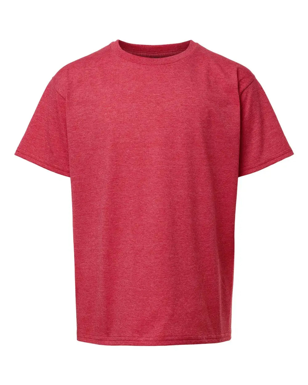 Gildan 3000b Light Cotton Youth T-shirt - Heather Red - Xs