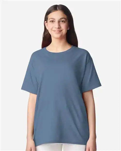 Gildan 3000b Light Cotton Youth T-shirt - Indigo Blue