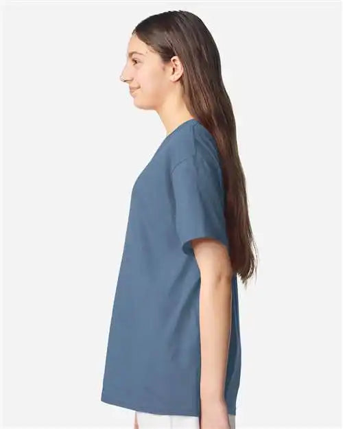 Gildan 3000b Light Cotton Youth T-shirt - Indigo Blue