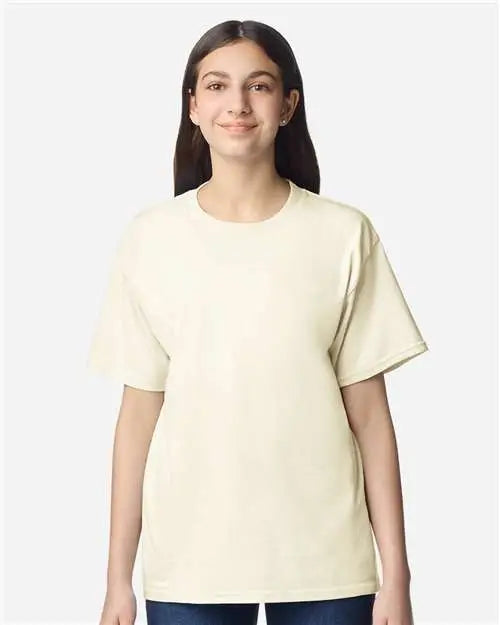 Gildan 3000b Light Cotton Youth T-shirt - off White