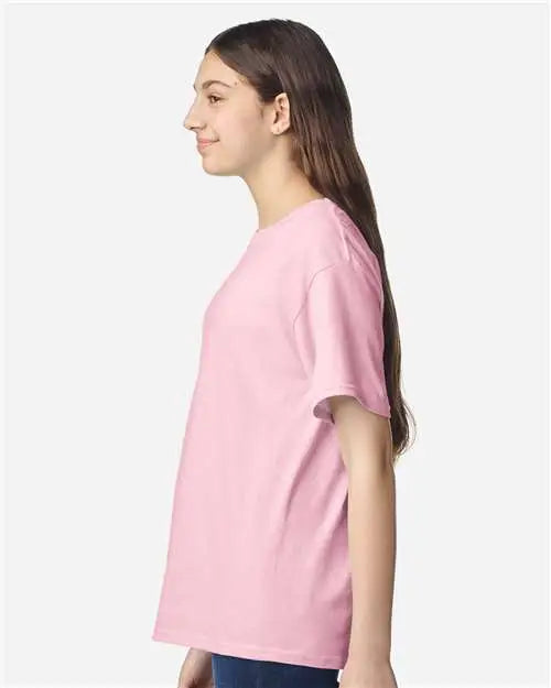 Gildan 3000b Light Cotton Youth T-shirt - Pink