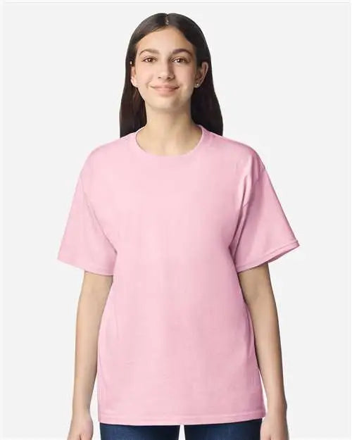 Gildan 3000b Light Cotton Youth T-shirt - Pink