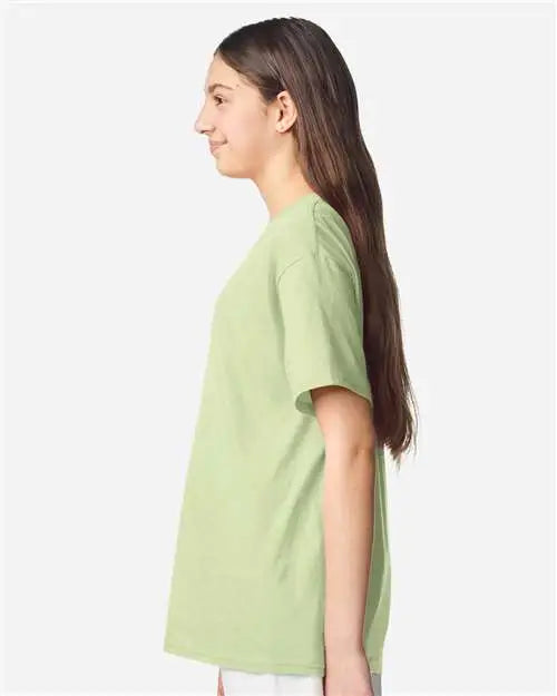 Gildan 3000b Light Cotton Youth T-shirt - Pistachio