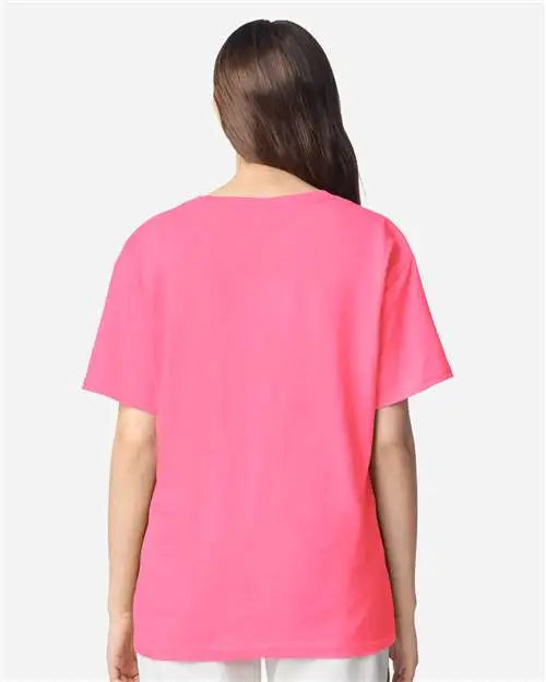 Gildan 3000b Light Cotton Youth T-shirt - Safety Pink