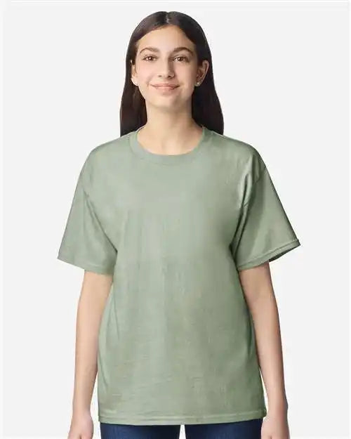 Gildan 3000b Light Cotton Youth T-shirt - Sage