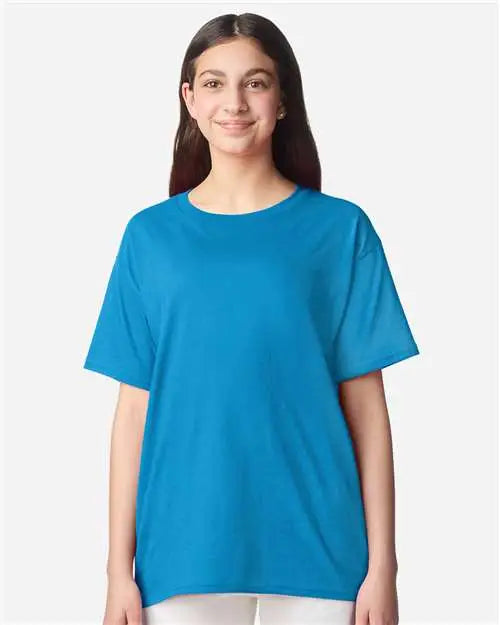 Gildan 3000b Light Cotton Youth T-shirt - Sapphire