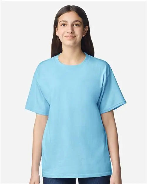 Gildan 3000b Light Cotton Youth T-shirt - Sky