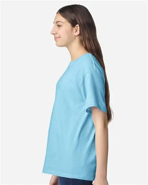 Gildan 3000b Light Cotton Youth T-shirt - Sky