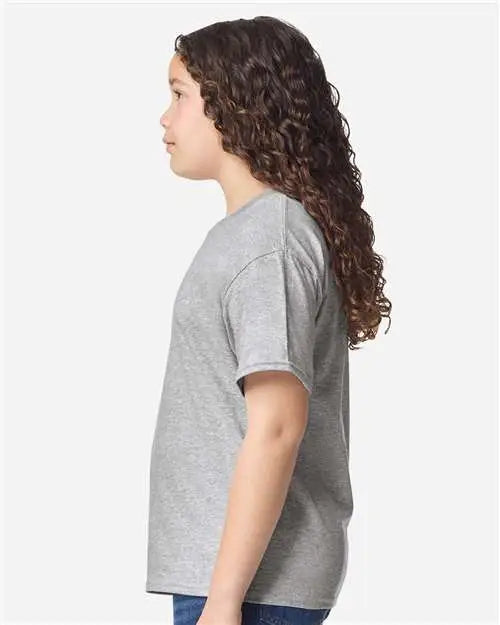 Gildan 3000b Light Cotton Youth T-shirt - Sport Gray