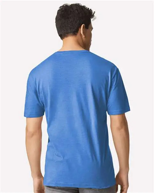 Gildan 3000g Light Cotton T-shirt - 3000 - Heather Royal