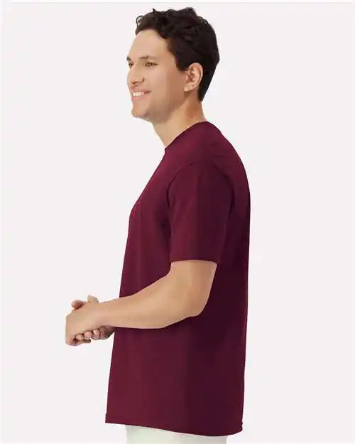 Gildan 3000g Light Cotton T-shirt - 3000 - Maroon