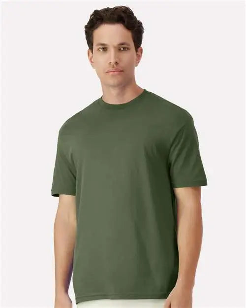 Gildan 3000g Light Cotton T-shirt - 3000 - Military Green