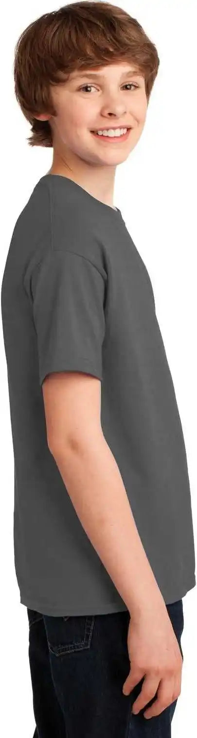 Gildan 42000b Youth Performance t Shirt Charcoal