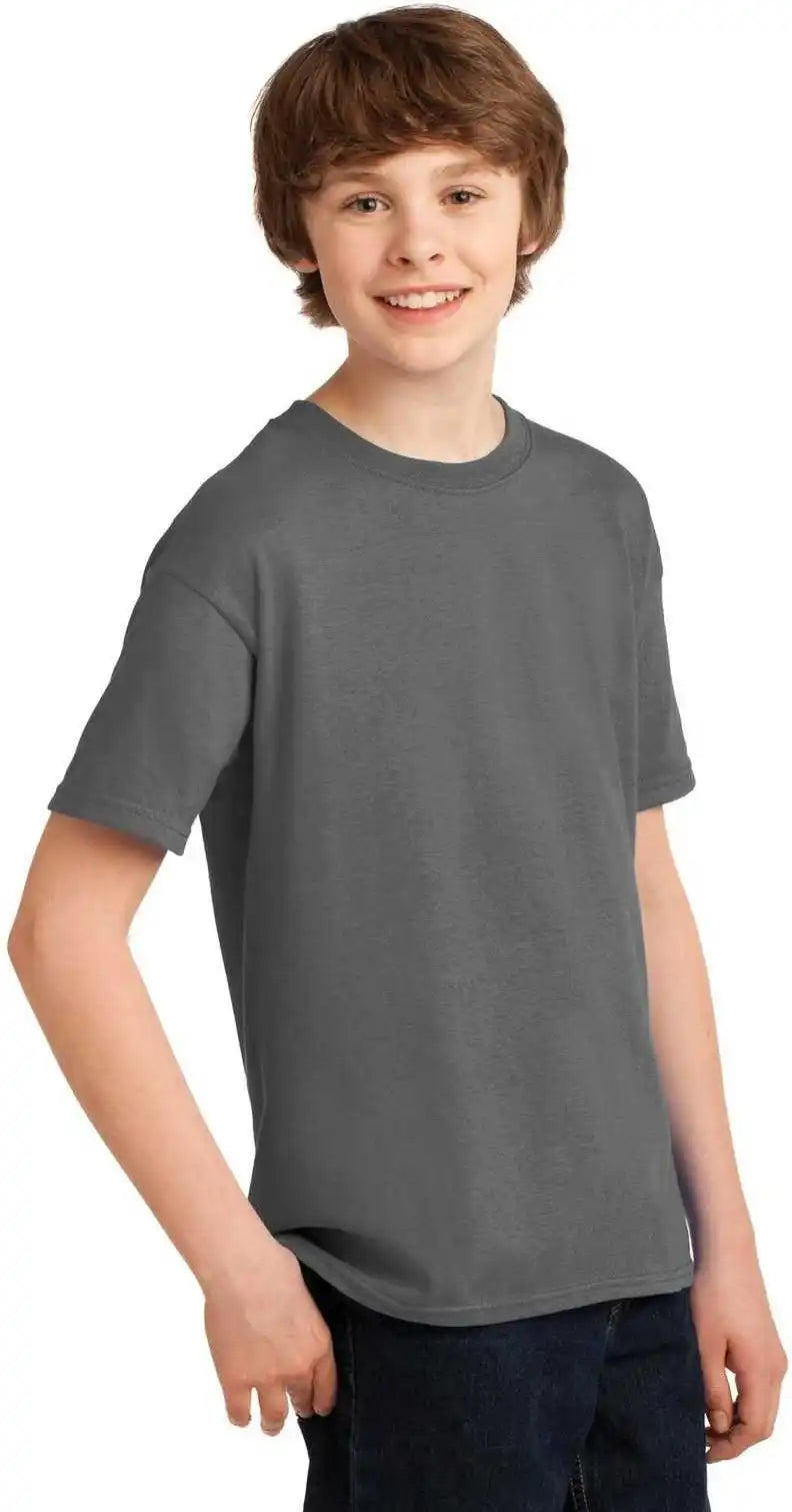 Gildan 42000b Youth Performance t Shirt Charcoal