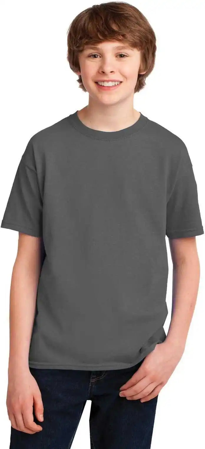 Gildan 42000b Youth Performance t Shirt Charcoal