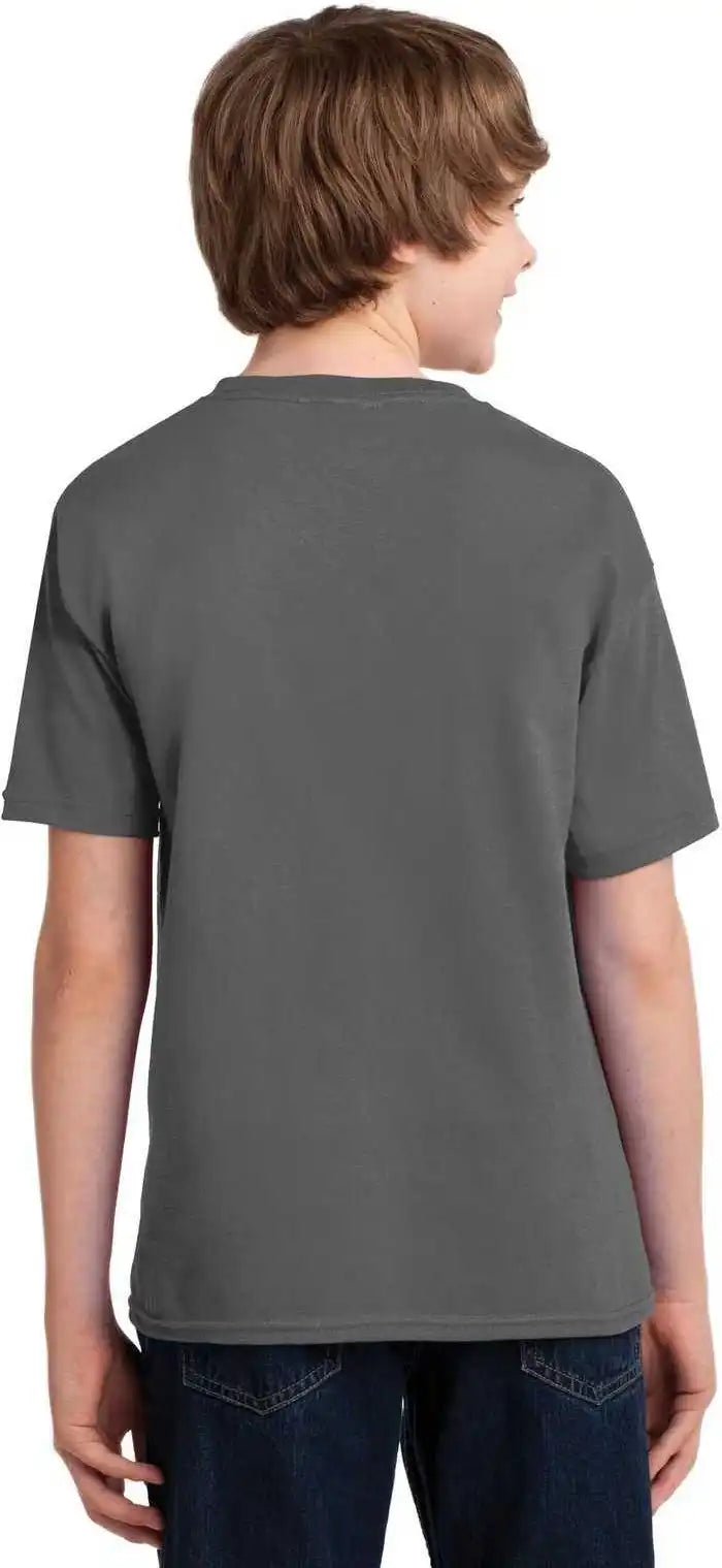 Gildan 42000b Youth Performance t Shirt Charcoal