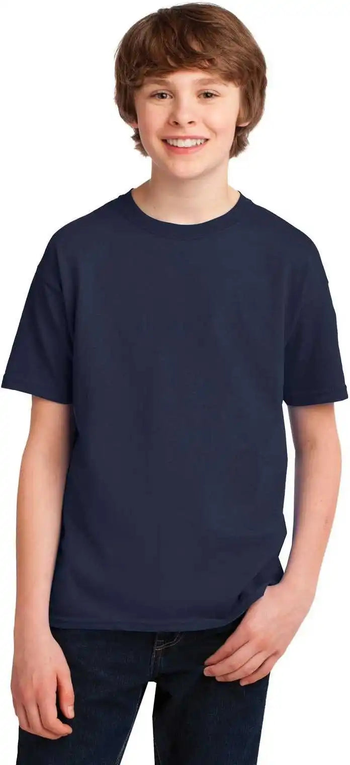 Gildan 42000b Youth Performance t Shirt Navy