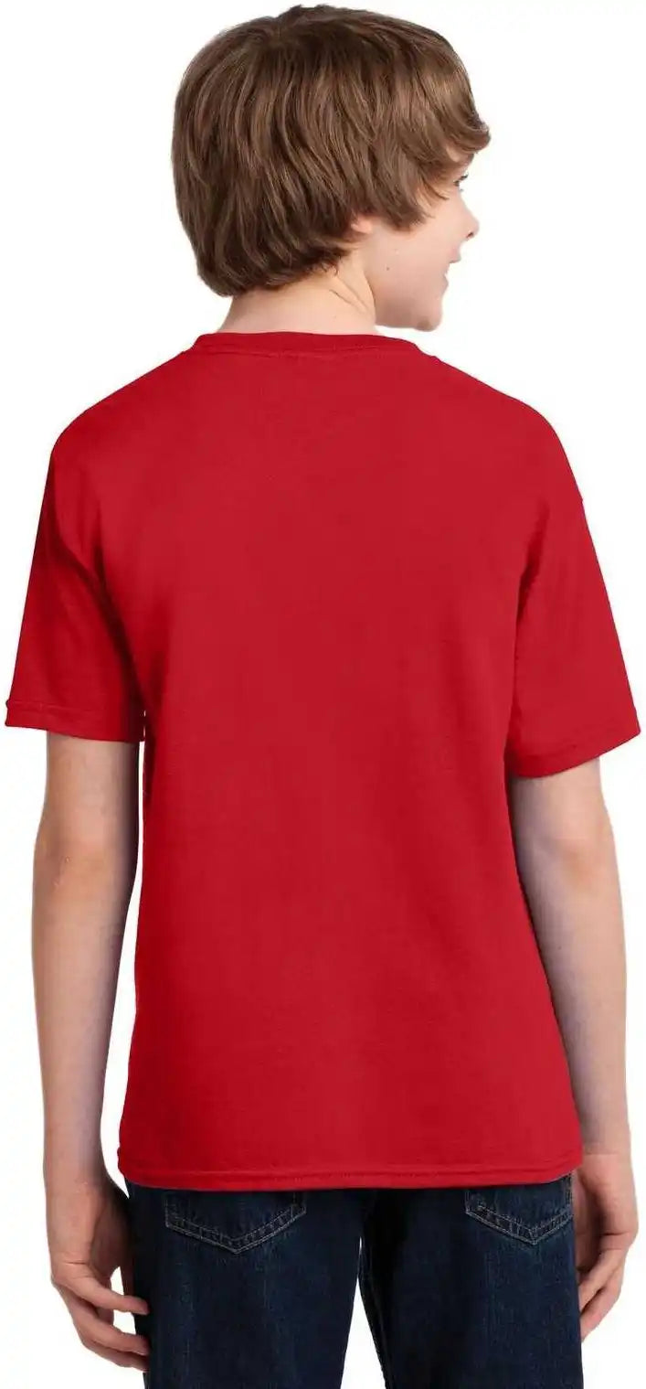 Gildan 42000b Youth Performance t Shirt Red
