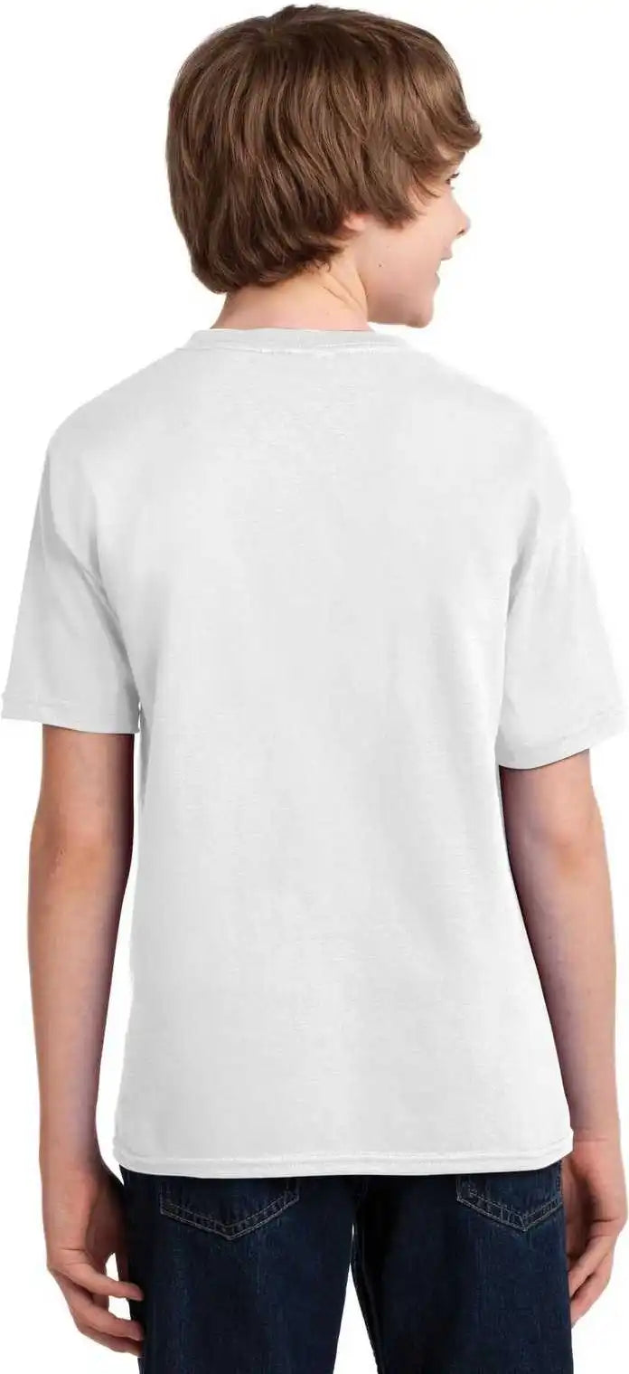 Gildan 42000b Youth Performance t Shirt White