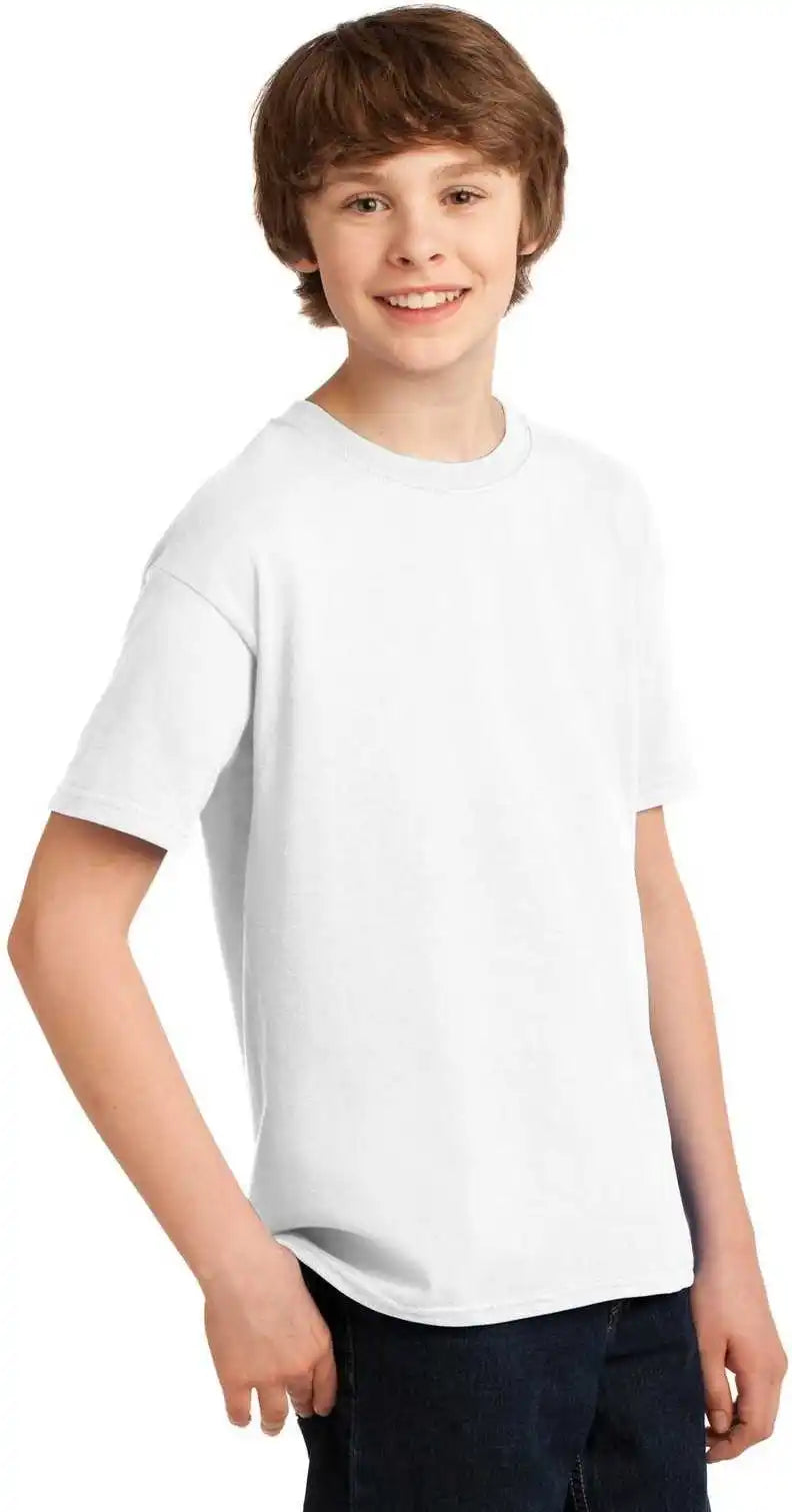 Gildan 42000b Youth Performance t Shirt White