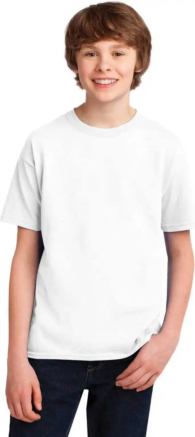 Gildan 42000b Youth Performance t Shirt White