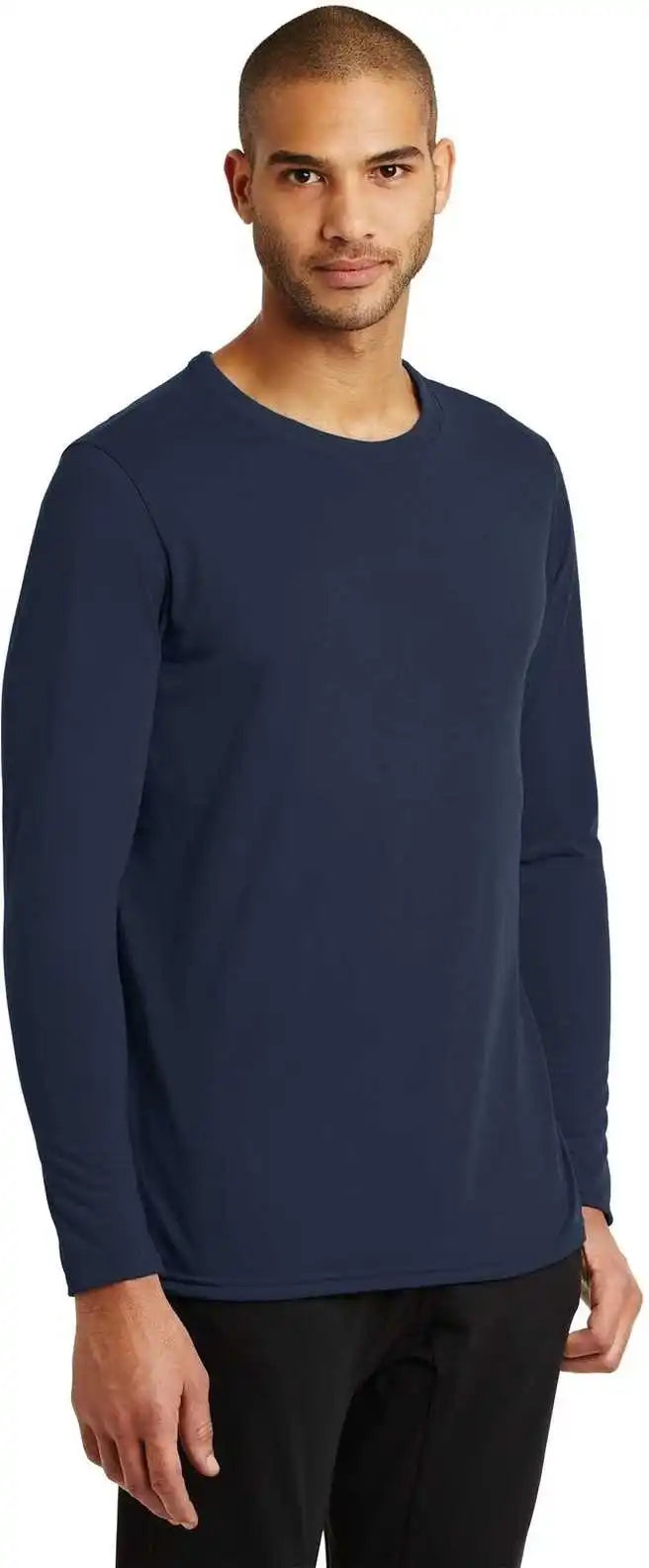 Gildan 42400 Performance Long Sleeve t Shirt Navy